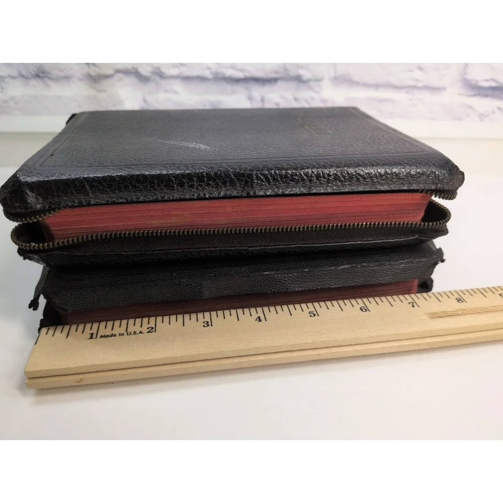 VNTG LOT 2 NEED TLC🚨Holy Bible KJV World Publishing Co. Illustrated -NO WRITING